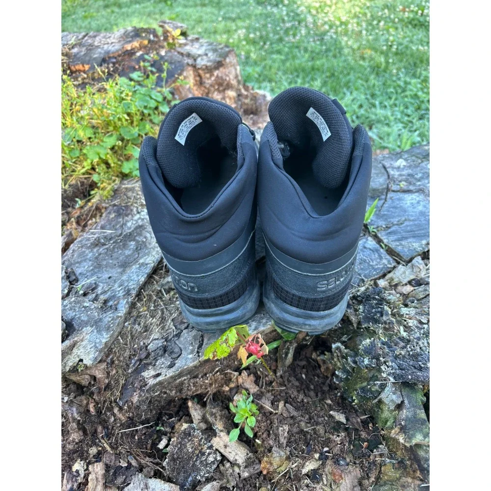 Salomon XA Forces Mid Black Tactical Boots Mens 12 394724 Hiking Combat Shoes